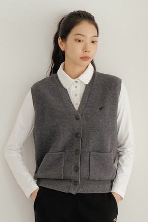 울 100 니트 베스트 M/GY_GREY-a