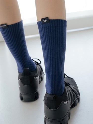비비드 크루 삭스 D/BL-a