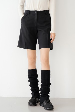 울 블렌드 클래식 하프 팬츠 BK_BLACK-a