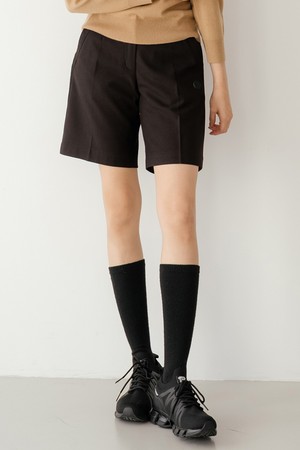 울 블렌드 클래식 하프 팬츠 BR_BROWN-a