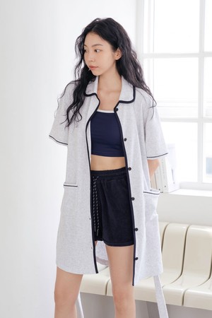 테리 로브 가운 M/GR_GREY-a