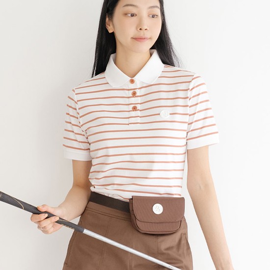스트라이프 카라 티셔츠 BC/ST