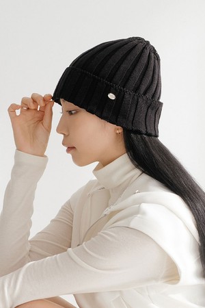 데일리 심플 비니 BK