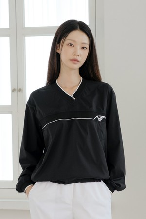 방풍 브이넥 윈드브레이크 BK