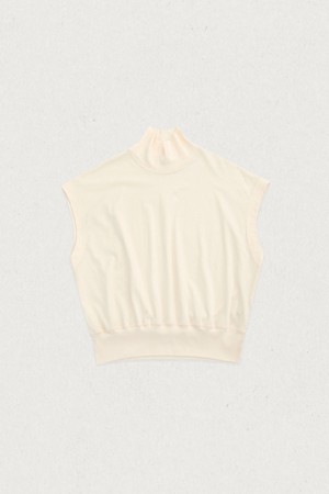 하이넥 크롭 슬리브리스 (3컬러)