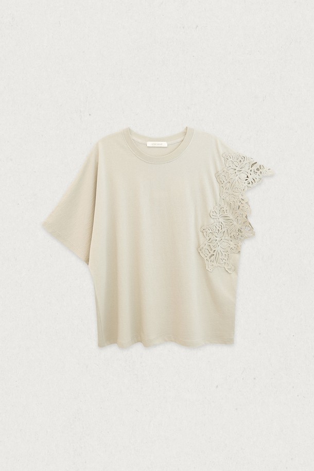 WHEN WE WILL - 반소매 티셔츠 - 실켓 레이스 티 (3컬러)