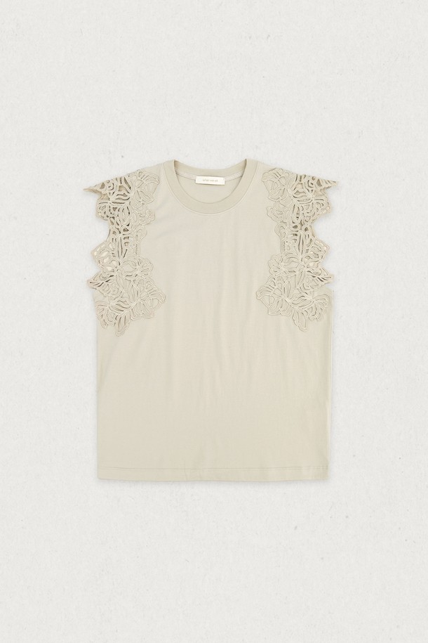 WHEN WE WILL - 반소매 티셔츠 - 더블 레이스 티 (3컬러)