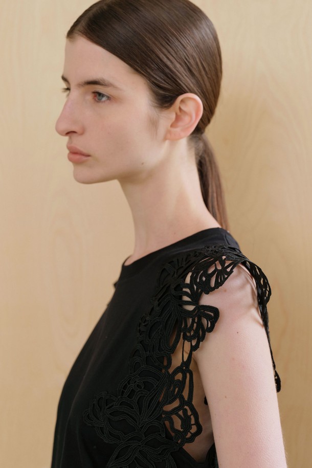 WHEN WE WILL - 반소매 티셔츠 - 더블 레이스 티 (3컬러)