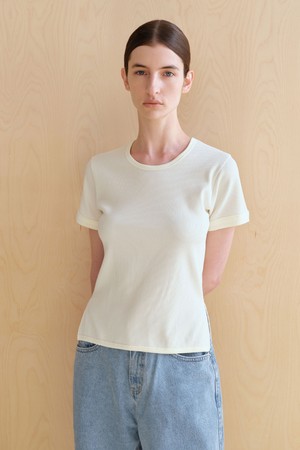 골지 라운드 반팔 (3컬러)