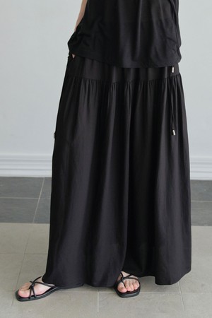 맥시 스트링 스커트 (2컬러)