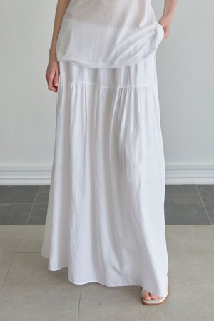 맥시 스트링 스커트 (2컬러)