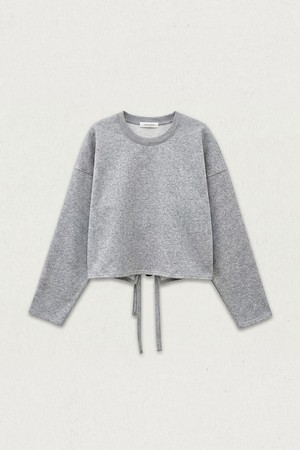 더블 스트랩  크롭 스웻셔츠