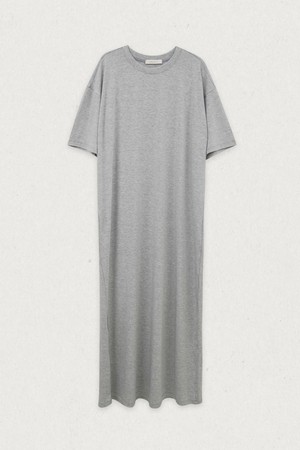 레이온 오버핏 반팔 원피스