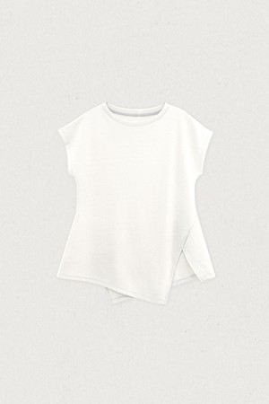 [03/26 예약배송] 보트넥 언발런스 캡소매티