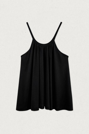 [5/11 순차출고] 홀터넥 골지 셔링 슬리브리스