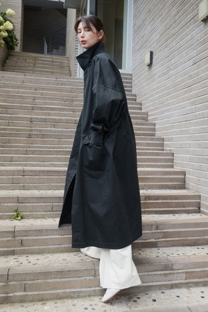 보크 하이넥 필드 트렌치 코트