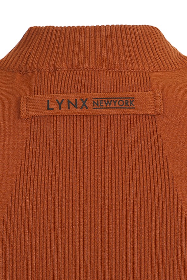 LYNX - 베스트 - 여성 골지 변형 로고 쟈카드 베스트 L21B3SV153_BR