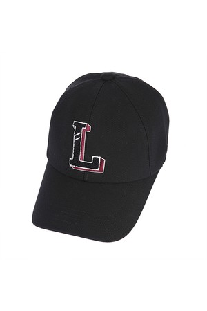 여성 L부클자수 육쪽캡 L21B3CP652_BK