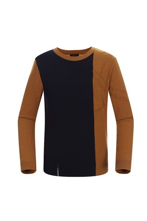 남성 로고조직 블럭 풀오버 L11B3SR105_BR