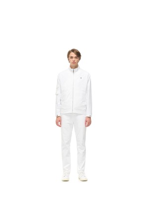 CUBIC EYELET DETAIL SLIM PANTS_V11B3PT306_WH