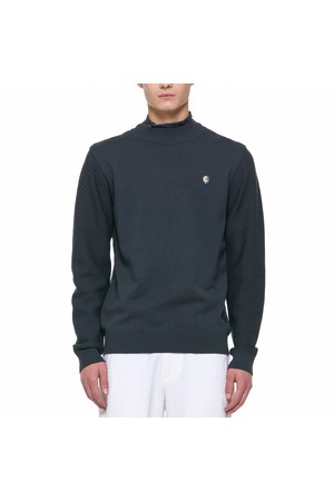 SOLID VARIOUS MIXED HALF-NECK KNIT_V11B3SR101_GY_NOCOLOR-a
