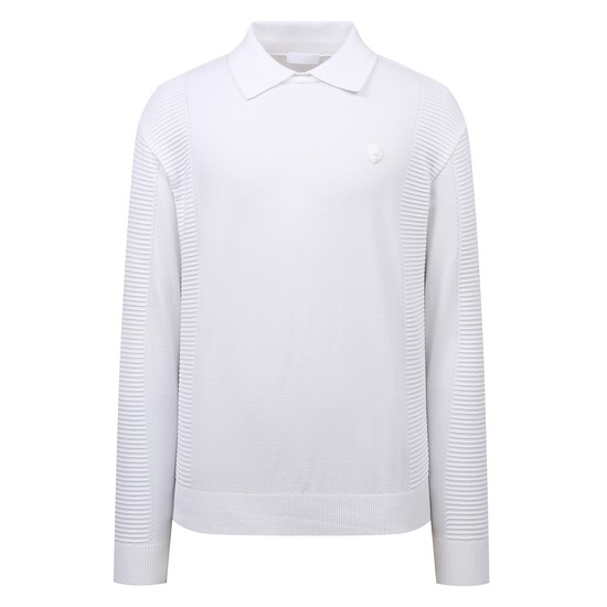 MEN WIDE COLLAR FULLOVER KNIT_V11C1SR109_WH