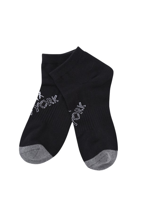 LYNX - 악세서리 - 남성 사선 로고 단목양말 L11C3SC701_BK