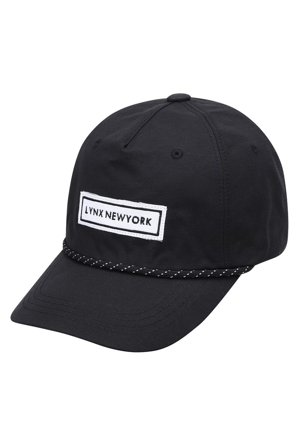 LYNX - 악세서리 - 남성 로프 디테일 반커프 캡 L11C3CP604_BK