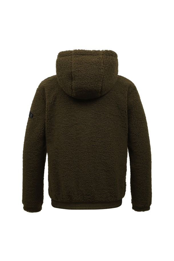 LYNX - 긴팔 티셔츠 / 후디 - 남성 뽀글이소재 후드티셔츠 L11C3TH018_BR