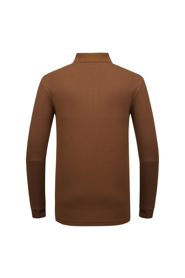 LYNX - 긴팔 티셔츠 / 후디 - 남성 PK조직 요꼬에리 티 L11C3TO005_BR