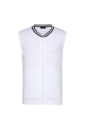 남성 풀오픈 스웨터 베스트 L11C1SV112_WH