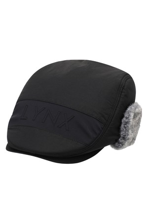 남성 입체로고 퍼귀달이 헌팅캡 L11C4CP614_BK