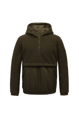 남성 뽀글이소재 후드티셔츠 L11C3TH018_BR