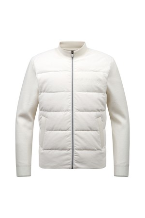 남성 코듀로이 다운 스웨터 가디건 L11C4SD133_WH