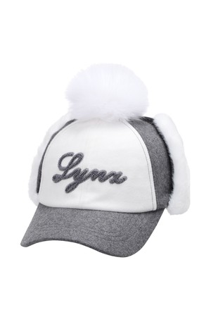 여성 컬러블럭 모직 귀달이캡 L21C4CP663_MG