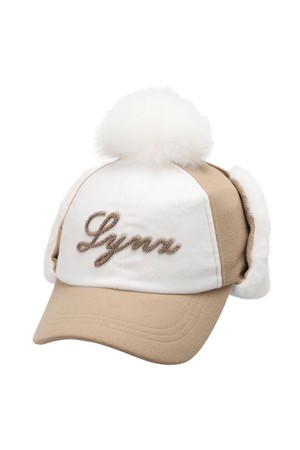 여성 컬러블럭 모직 귀달이캡 L21C4CP663_BG