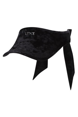 여성 투톤벨벳 일체형 바이저 L21C3CP655_BK