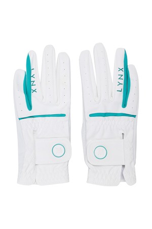 여성 컬러배색 양손 장갑 L21C3GV881_WH