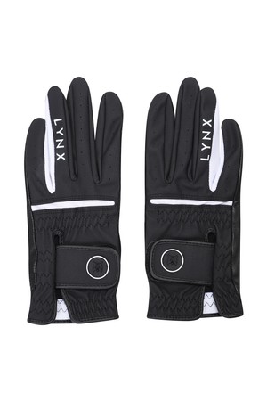 여성 컬러배색 양손 장갑 L21C3GV881_BK