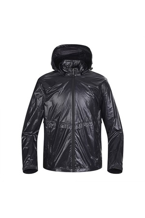 남성 전판 로고 엠보 프린트 후드 점퍼 L11C1JP209_BK_BLACK-a