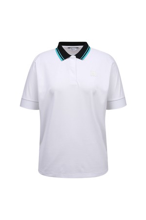 여성 카라 포인트 티셔츠 L21C2TO072_WH_WHITE-a