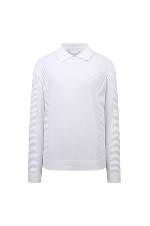 MEN WIDE COLLAR FULLOVER KNIT_V11C1SR109_WH_NOCOLOR-a
