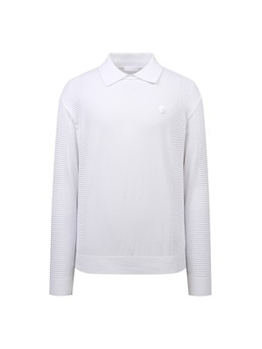 MEN WIDE COLLAR FULLOVER KNIT_V11C1SR109_WH-a
