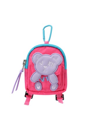 TEDDY SMALL BACKPACK KEYRING POUCH_V31C5AC663_PK_NOCOLOR-a