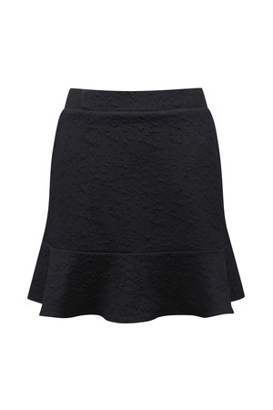 여성 꽃 자카드 스커트 L21D3PC288_BK