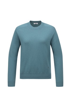 여성 라운드 홀가먼트 풀오버 스웨터 L21D3SR155_MT