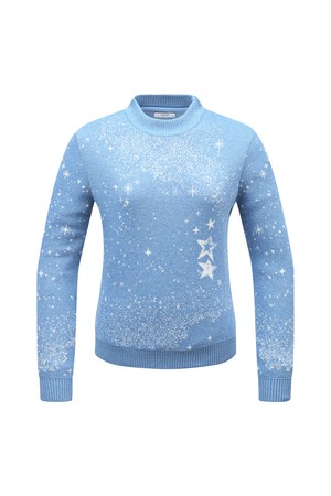 여성 은하수자카드 방풍 후드 스웨터 L21D4SR258_BL