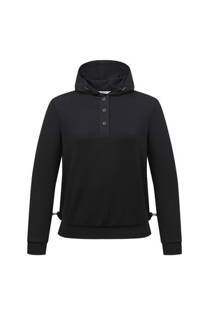 여성 항공점퍼 스타일 후드티 L21D3TR355_BK