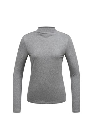 여성 뒤 단추 포인트 모크넥 L21D3TI151_DG