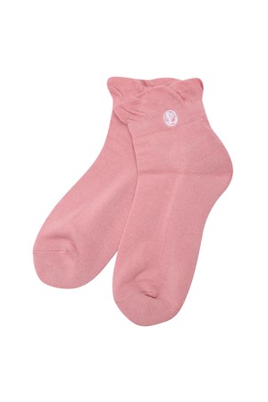 여성 타운 베이직 러플 단목 양말 L21D3SC151_PK